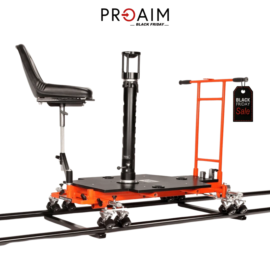 Proaim Quad-4 Pro Cinema Dolly & Bazooka - Proaim Black Friday